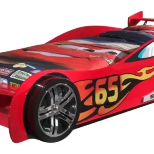 VIPACK - Lit Voiture LEMANS 90 X 200cm Rouge