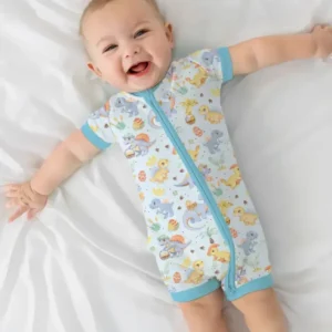 Dino Easter Bamboo Shorty Zippy